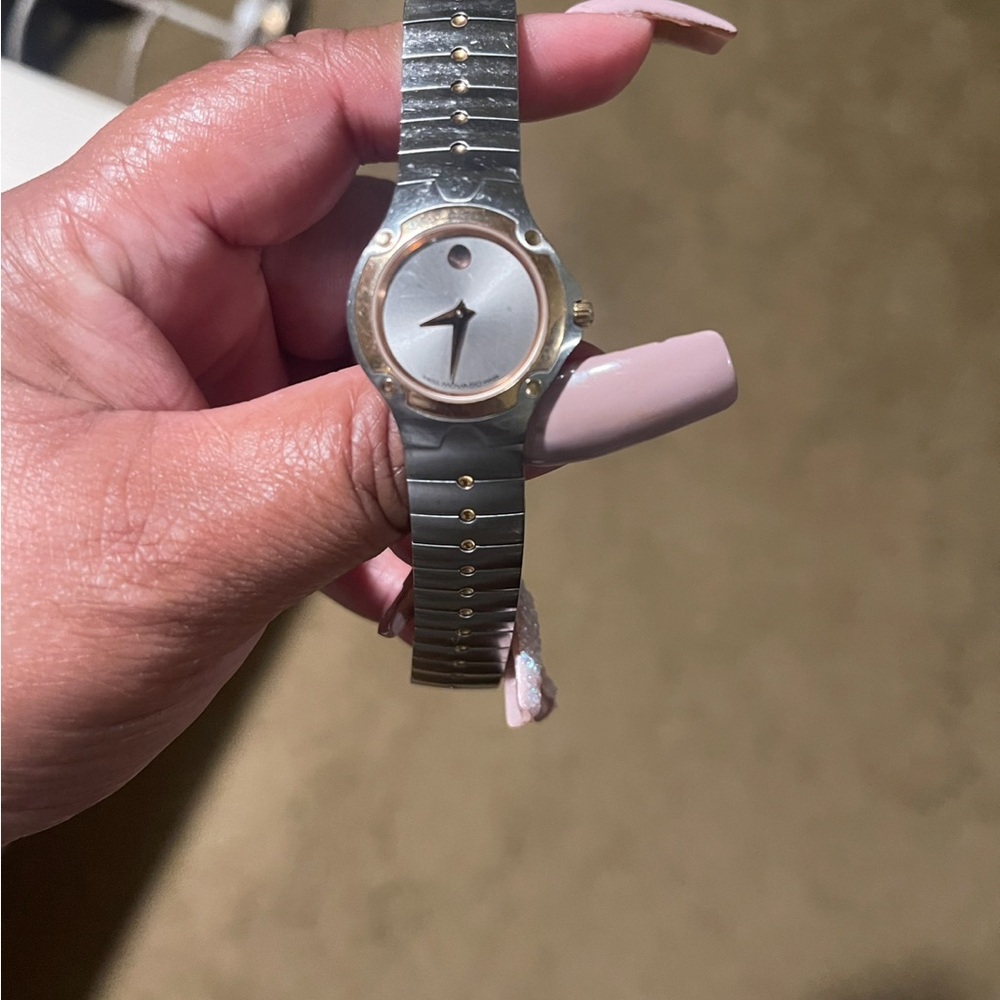 Movado Silver and Gold Women's Watch
